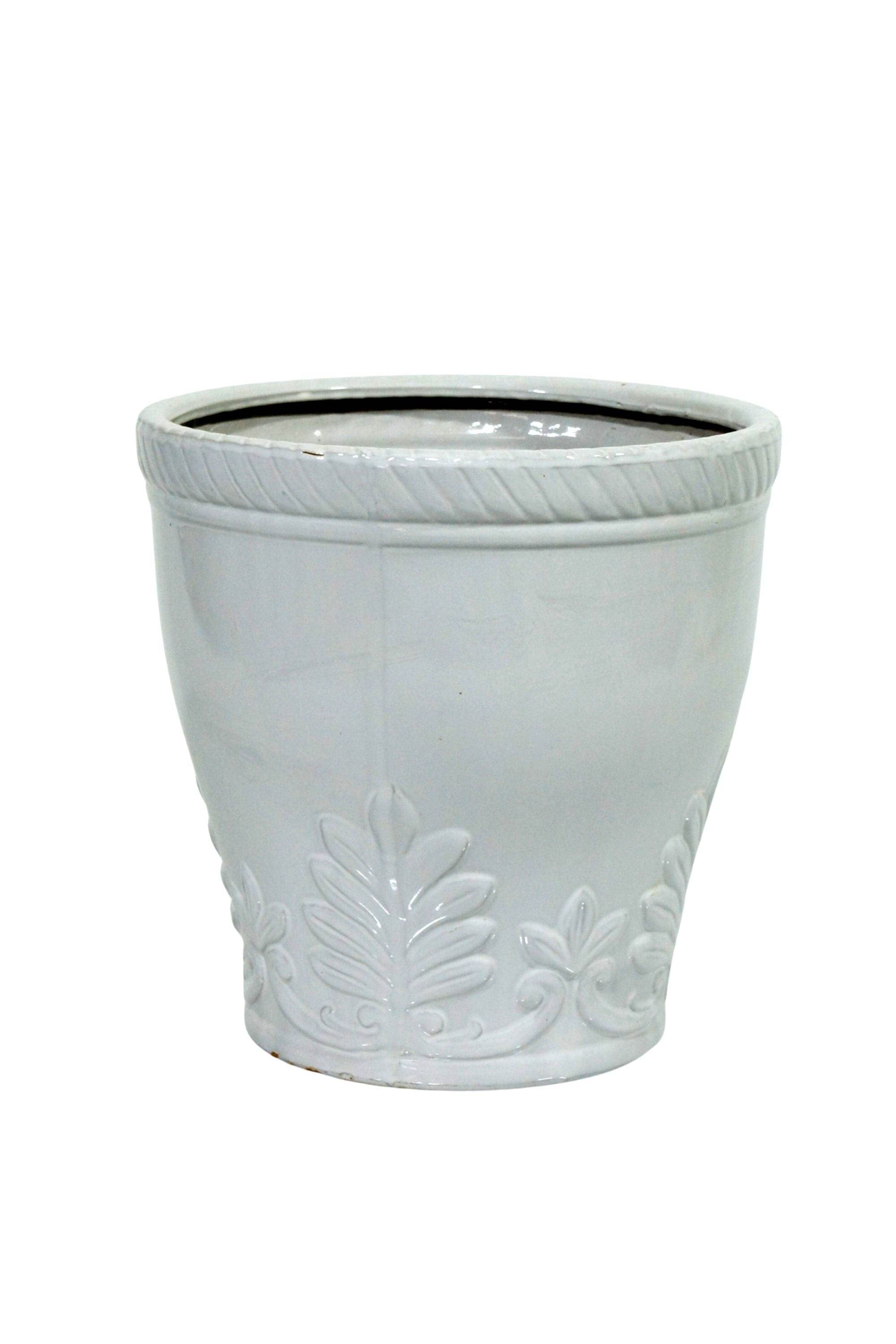 Ceramic Planters Pure White Ceramic Outdoor Planter Pure White Ceramic Outdoor Planter