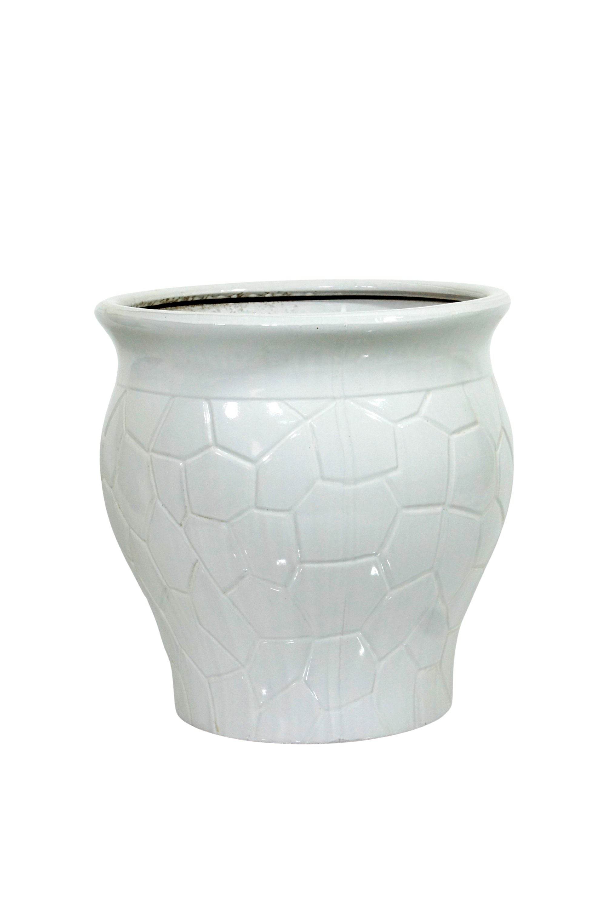 Ceramic Planters Pure White Ceramic Outdoor Planter Pure White Ceramic Outdoor Planter