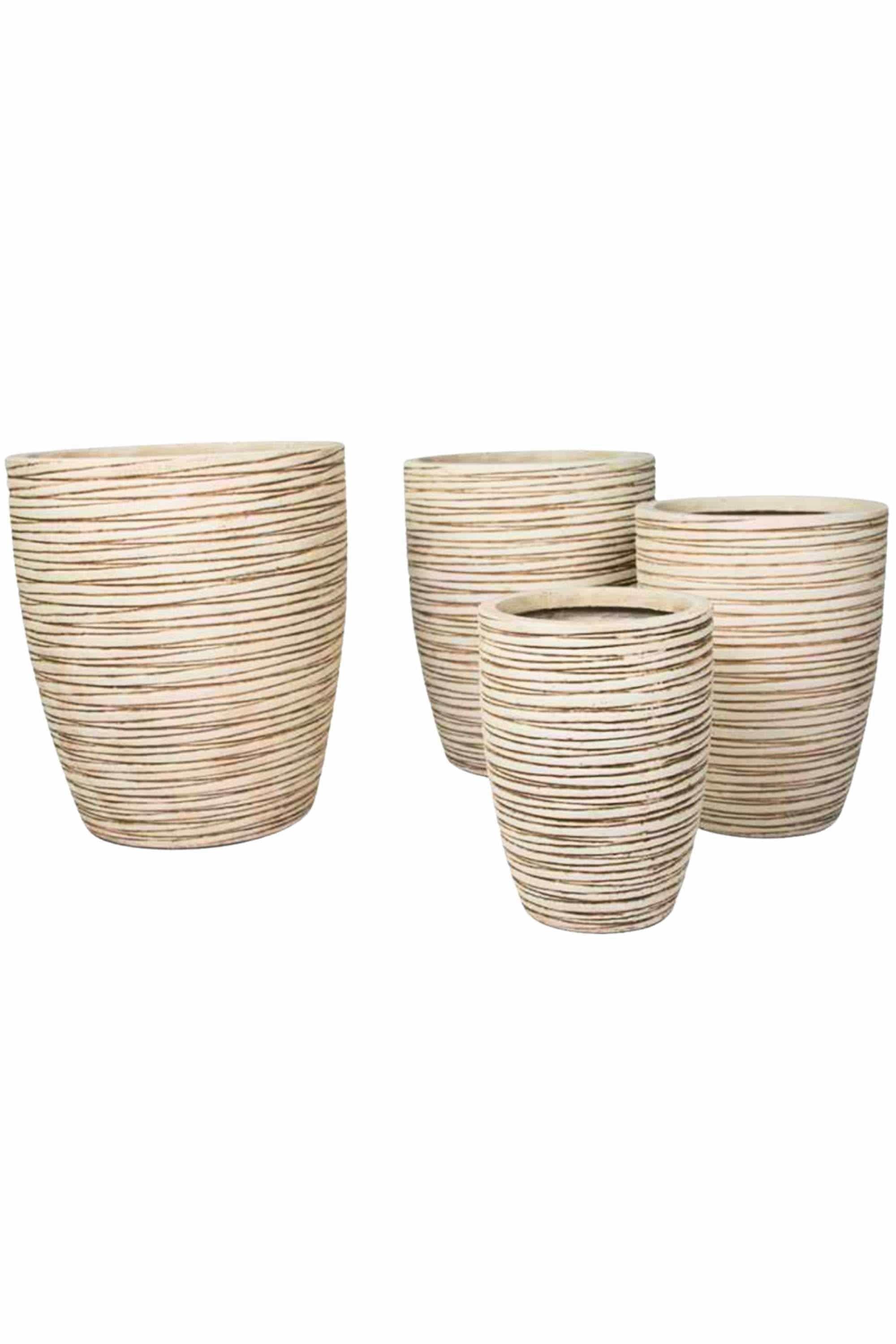 GRC / GRP Planters Beige / Small 28 - 38 cms TaperForm Tall GRC Planter TaperForm Tall GRC Planter