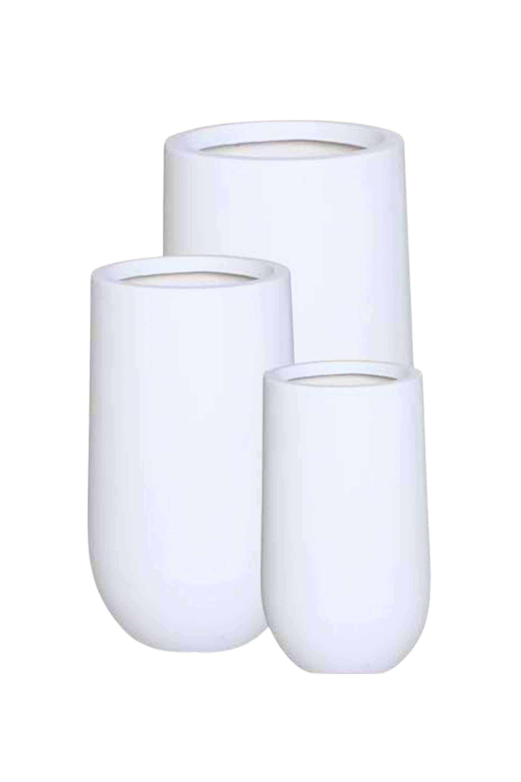 GRC / GRP Planters Small  26 - 45 cms / White TaperForm Luxe GRC Planter TaperForm Luxe GRC Planter