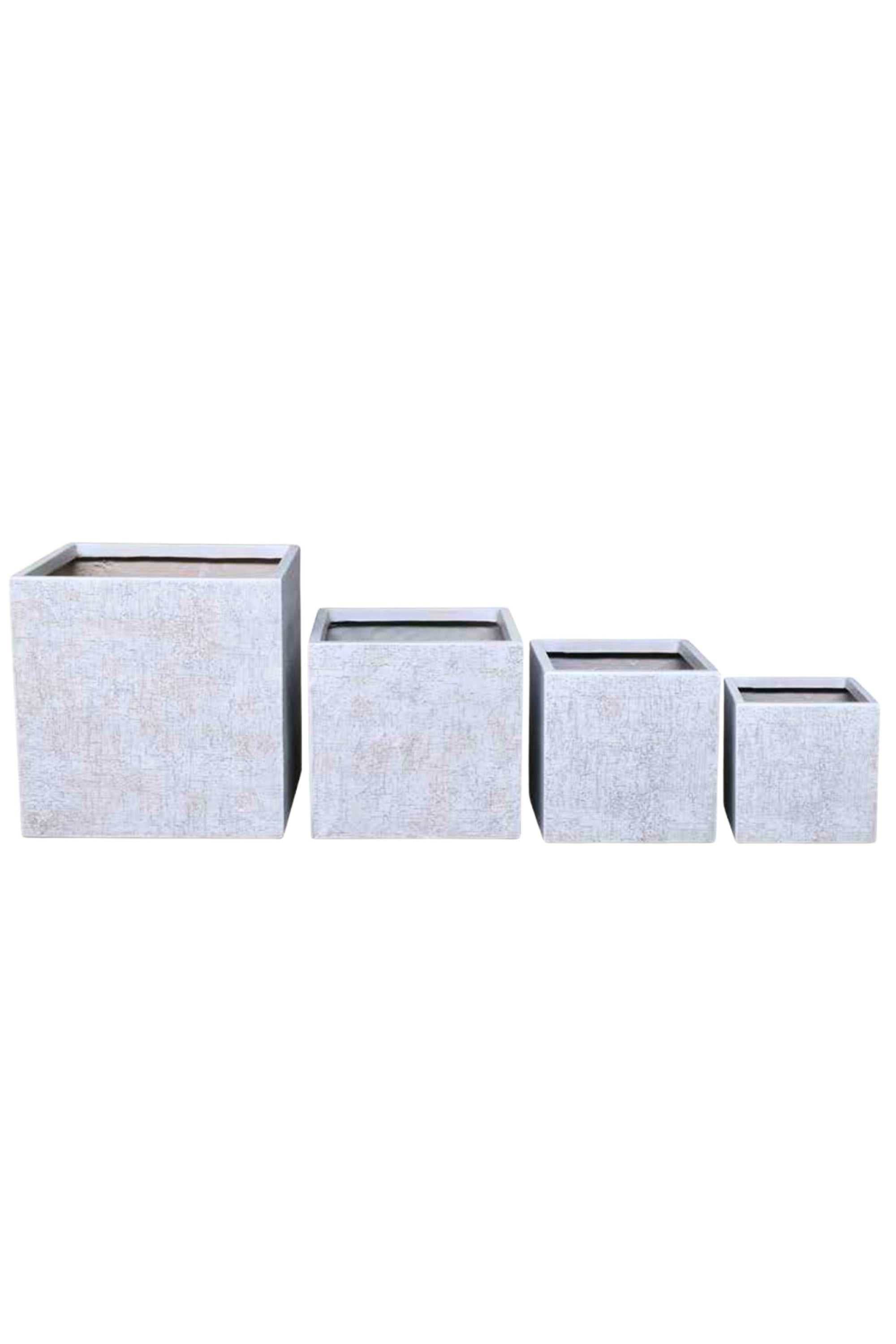 GRC / GRP Planters White / Small 25 - 25 cms GRC Cube Planter GRC Cube Planter