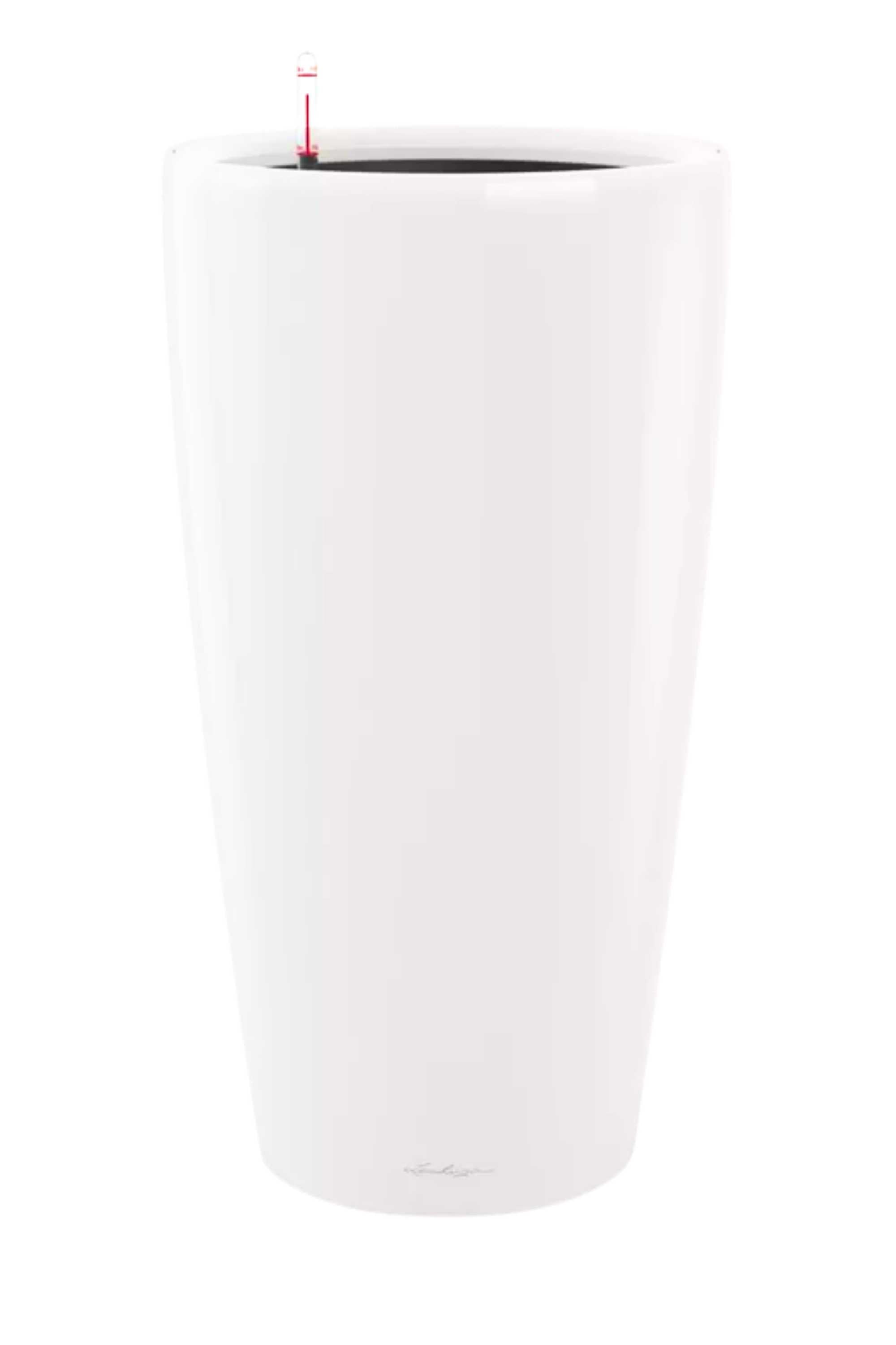 Plastic Planters Medium (Rondo 32) 40x40x40cms / Silver Metallic Lechuza Rondo Premium Lechuza Rondo Premium