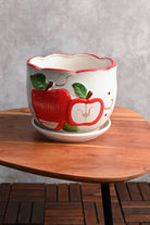 Ceramic Planters Tapered Ceramic Planter with Plate Tapered Ceramic Planter with Plate