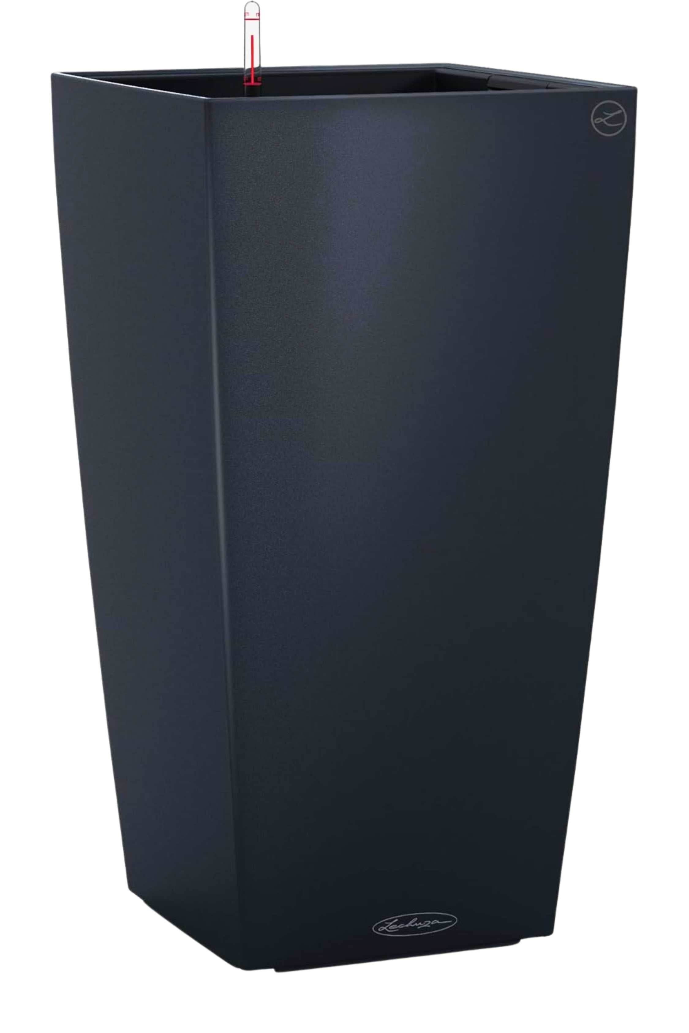 GRC / GRP Planters Large -  40x40x105cms / Black Lechuza Cubico Alto Premium Lechuza Cubico Alto Premium