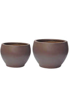 GRC / GRP Planters Medium 63-45 cms / Brown Smooth Globeform GRC Planter Smooth Globeform GRC Planter