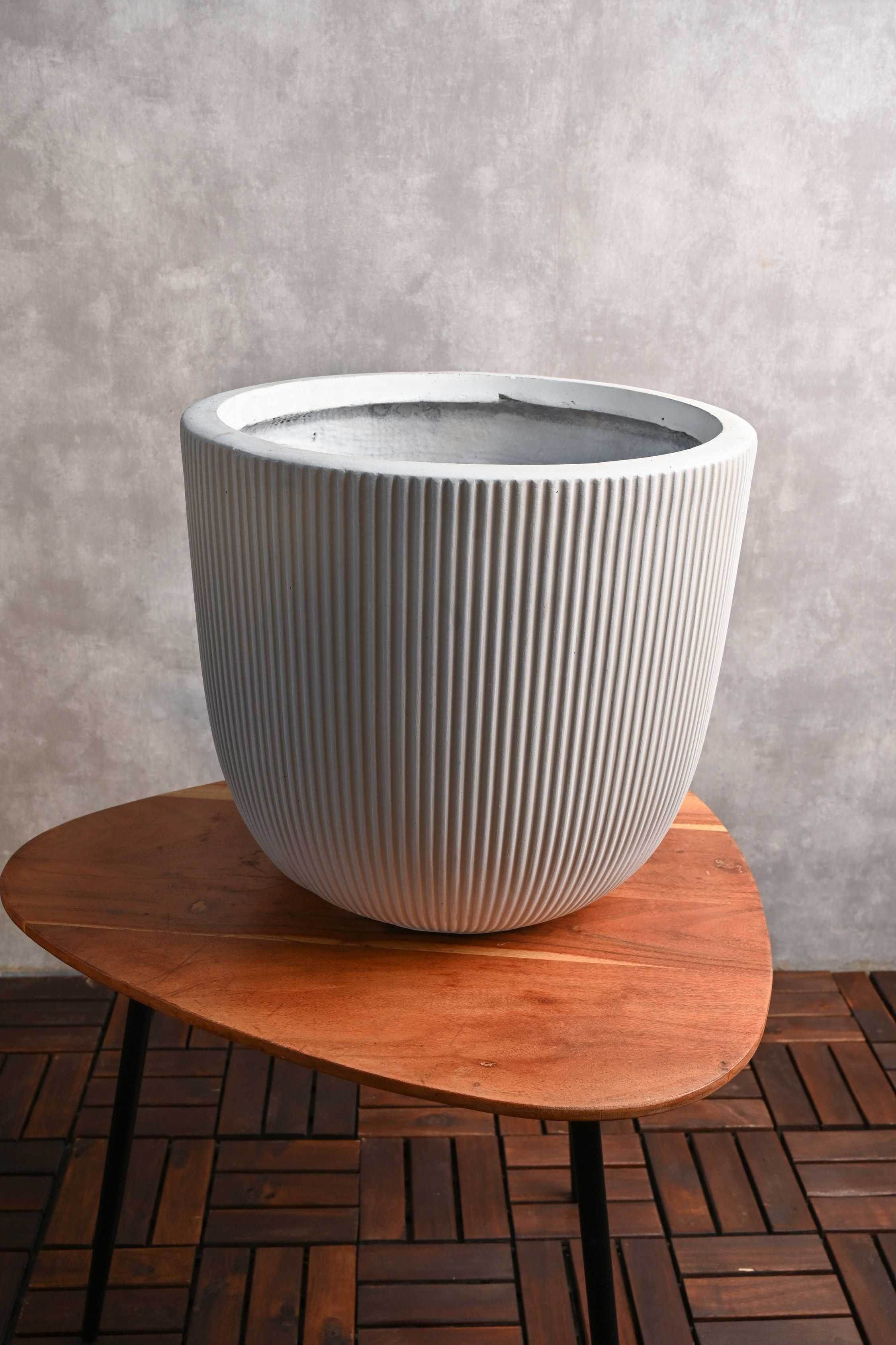 GRC / GRP Planters Tall Ribbed GRC Planter Tall Ribbed GRC Planter