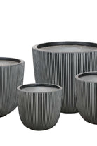GRC / GRP Planters Tall Ribbed GRC Planter Tall Ribbed GRC Planter