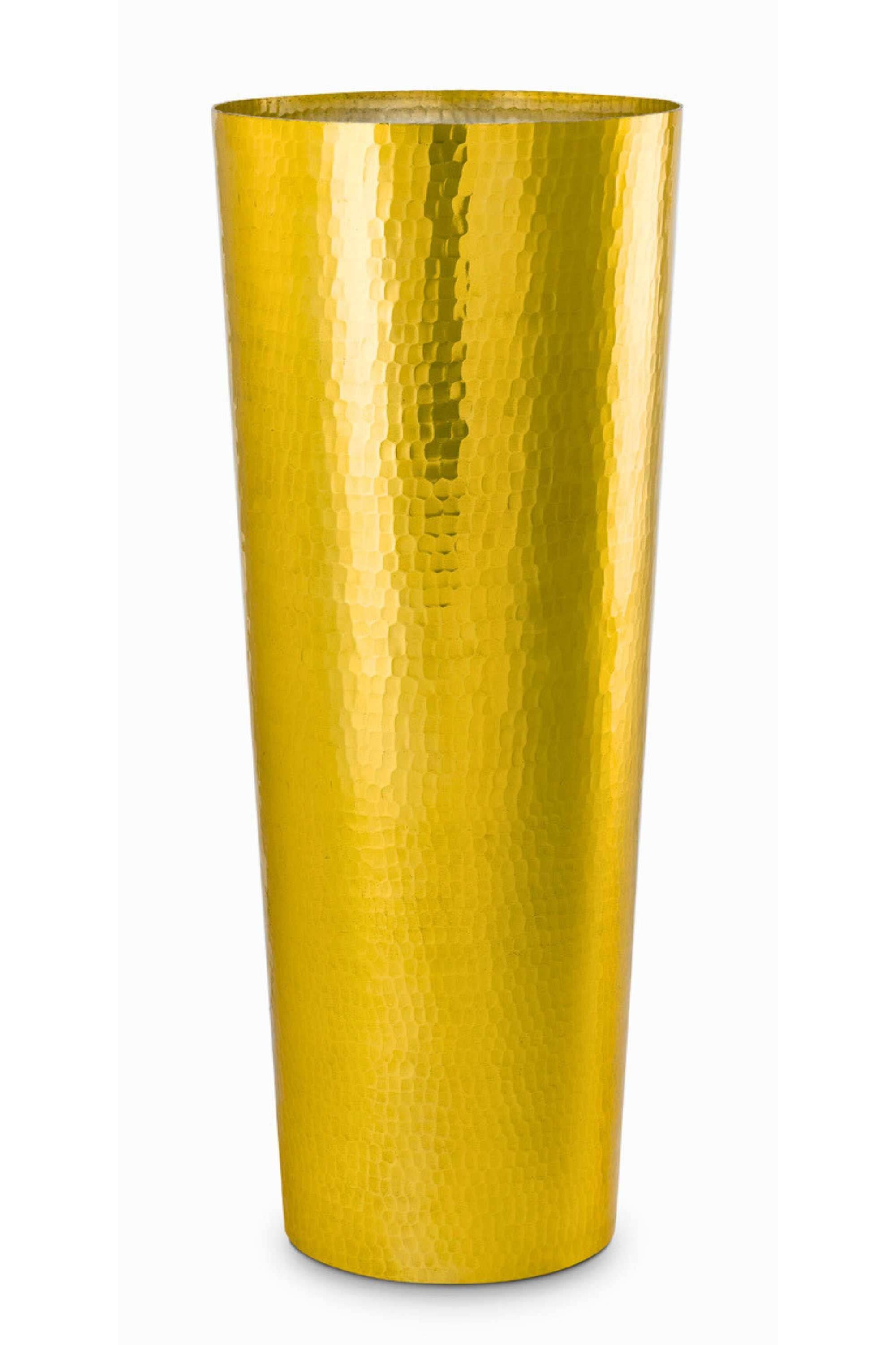 Planters 60 cm / Gold Conical Hammered Aluminium Conical Hammered Aluminium