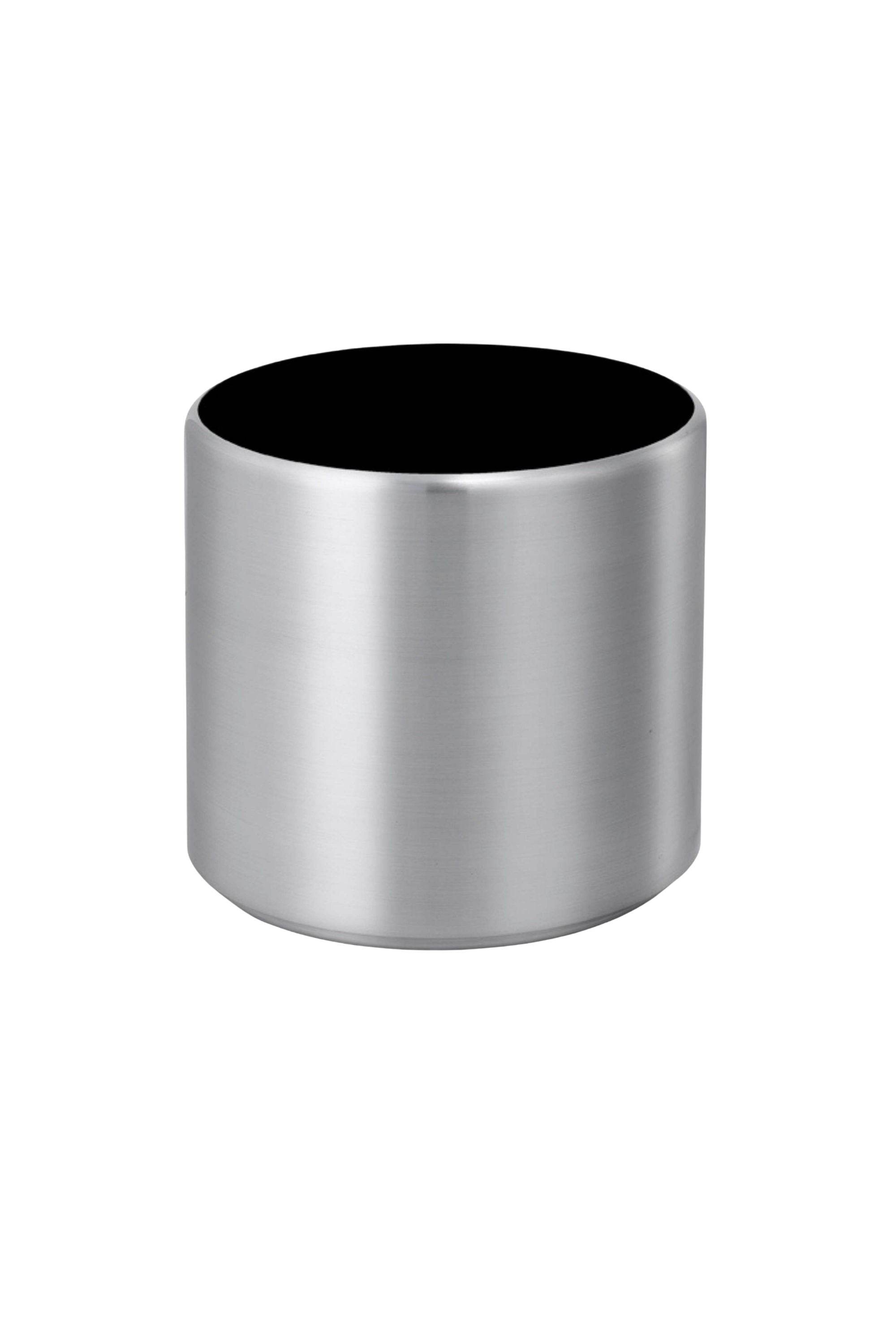 Planters Small 30x30 cms / Aluminium / Brushed aluminium Cylindro  Aluminium Cylindro  Aluminium