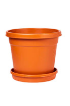 Planters XX-Small / Terracota Round Flower Pot - Plastic Round Flower Pot - Plastic