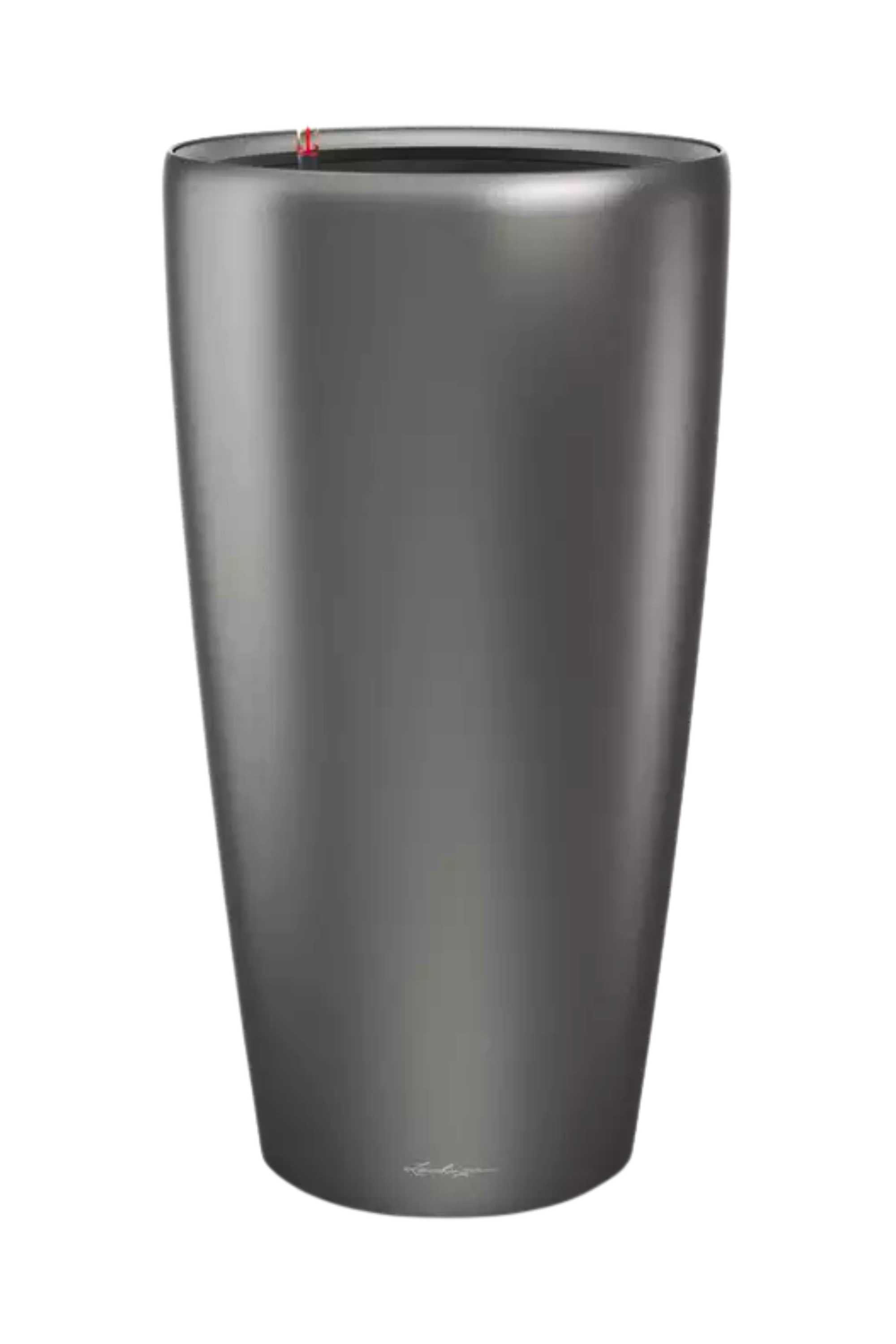 Plastic Planters Medium (Rondo 32)  40x40x40cms / Charcoal Metallic Lechuza Rondo Premium Lechuza Rondo Premium