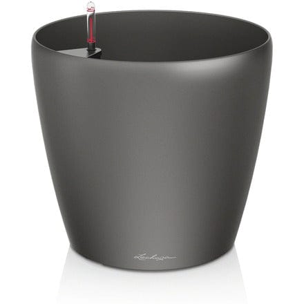 Plastic Planters Small 21x20cms / Charcoal Metallic Lechuza Classico Premium Lechuza Classico Premium